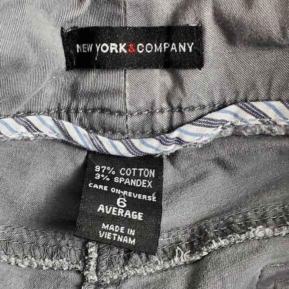 New York & Company Size 6 Gray Casual Pants - Picture 6 of 7